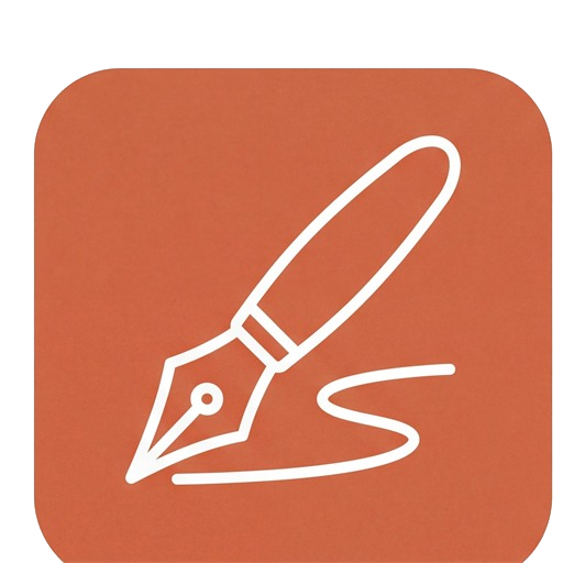 Icono de pluma escribiendo una dedicatoria